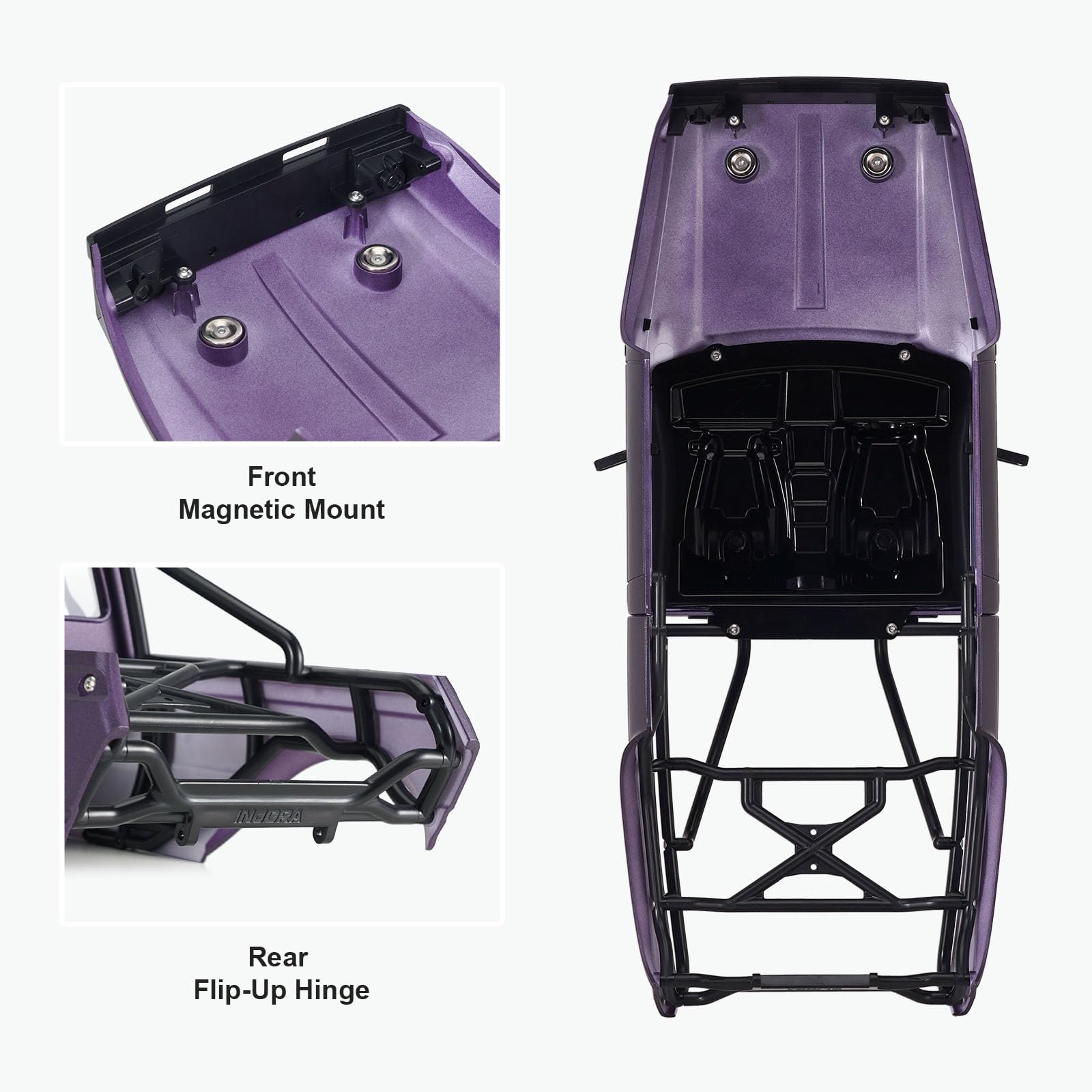Amazon.com: INJORA IR60 Hard Body with Interior & Bed Cage for 1