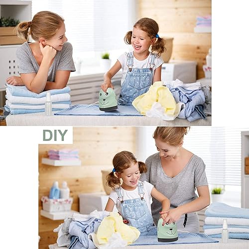 Miniatura 4 de LAMPPE Mini máquina de prensa de calor, plancha de transferencia de calefacción portátil, mini planchas para manualidades para camisetas, zapatos,