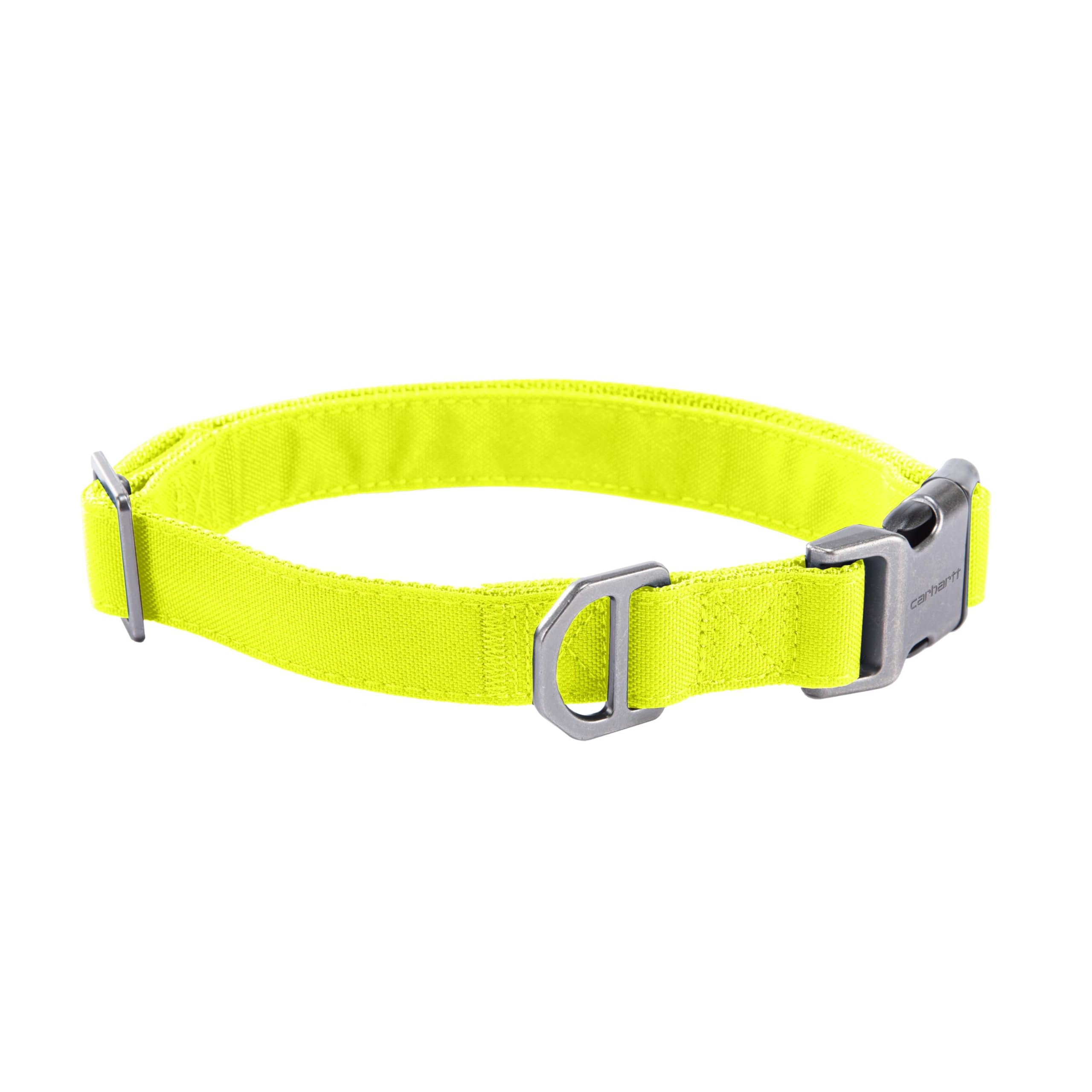 Carhartt Field Dog Collar, Fully Adjustable, Durable 600-Denier Fabric W/Reflective Wordmark for Visibility, Brite Lime, Medium — image 1
