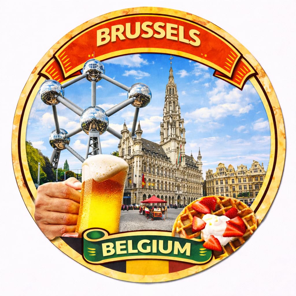 Brussels Belgium Decorative Souvenir Fridge Magnet A0081