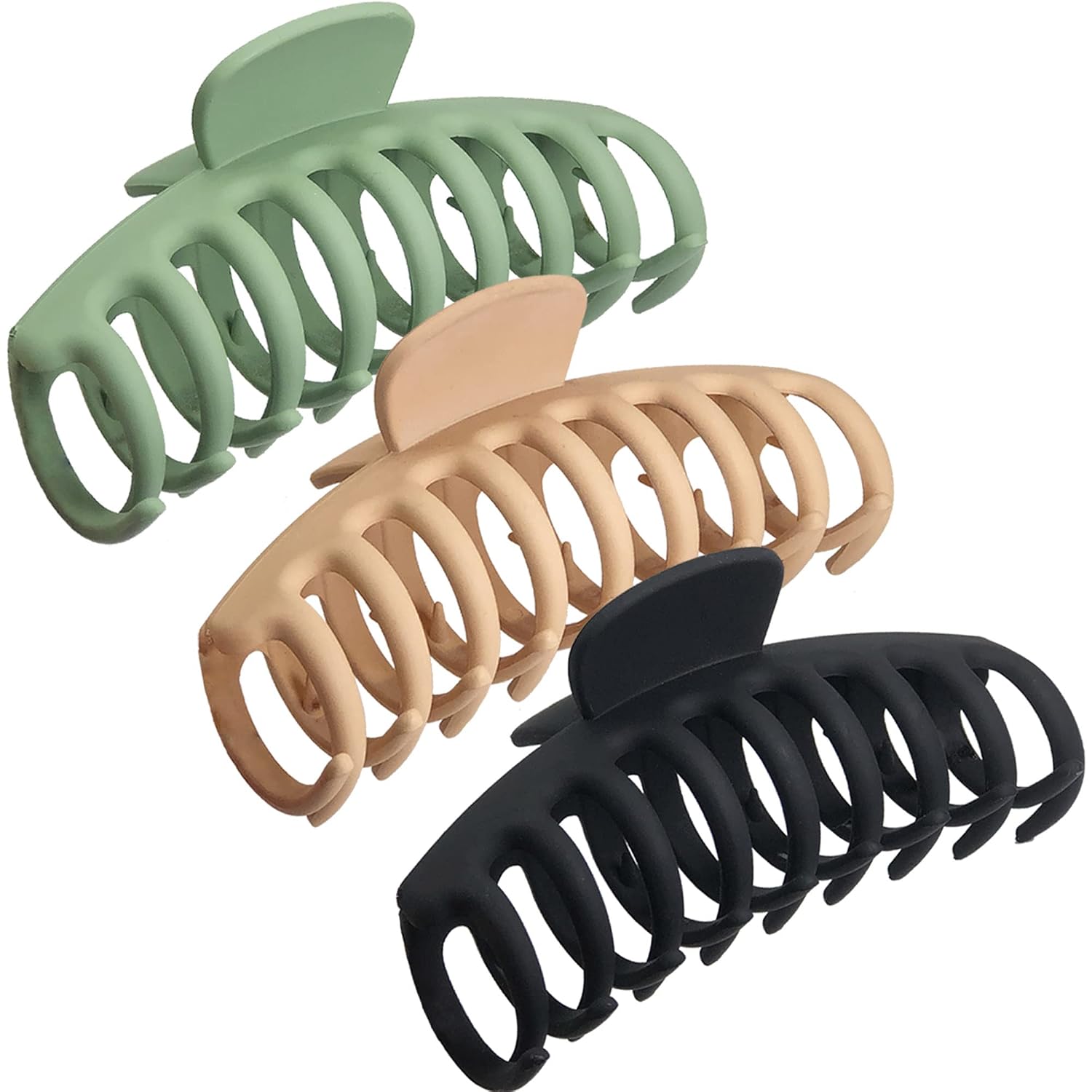 OWIIZI Jumbo Hair Claw Clips - Strong Hold for Thick Hair