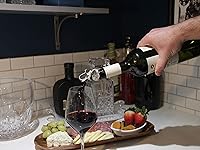 Vista 3 de Happy Hour Vertedor de vino con cabeza de elefante, tapón, aireador y vertedor perfecto