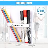 Vista 2 de Portalápices magnéticos, accesorios para pizarra blanca, imanes fuertes, bolsillo para bolígrafos de almacenamiento para tu refrigerador, armario
