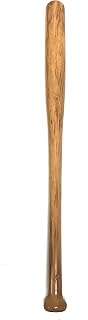 Baseball Bat Flexible Foam Rubber Prop with Fiberglass Core - Light Wood Grain - Light Wood Grain