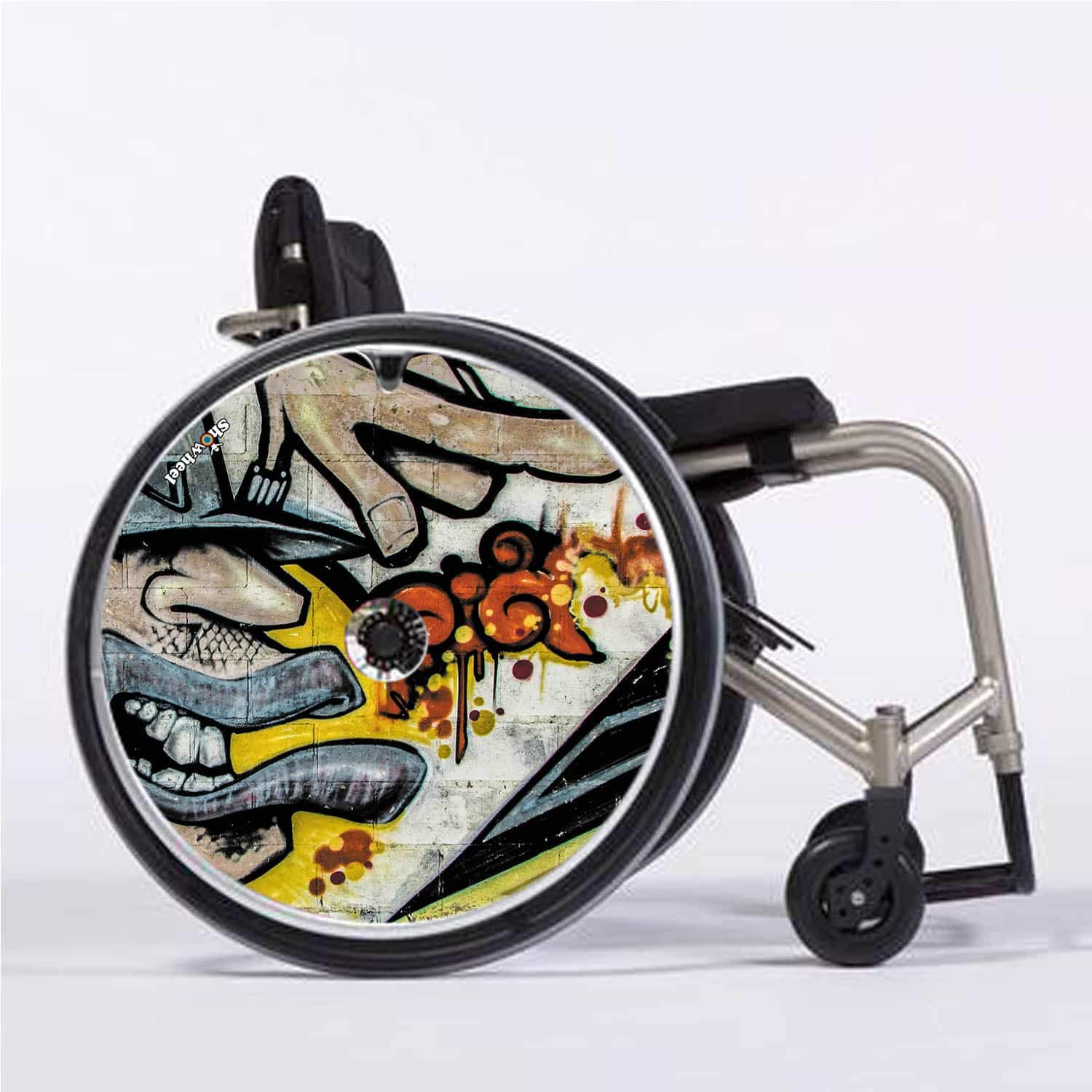 Cubre Radios Silla de Ruedas (Par) para Aro Impulsor 47,50 a 48,50cm de Diámetro Exterior con Fijaciones Redondas - Graffcool