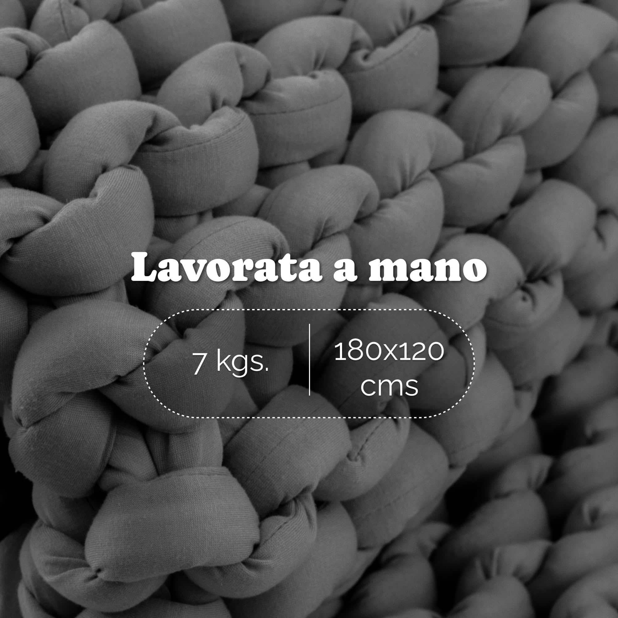 SIESTA Coperta Ponderata 7 kg – Coperta Terapeutica Antistress Singola – Coperta Pesante per Dormire Meglio – Coperta Ponderata per Adulti – Traspirante & Rilassante