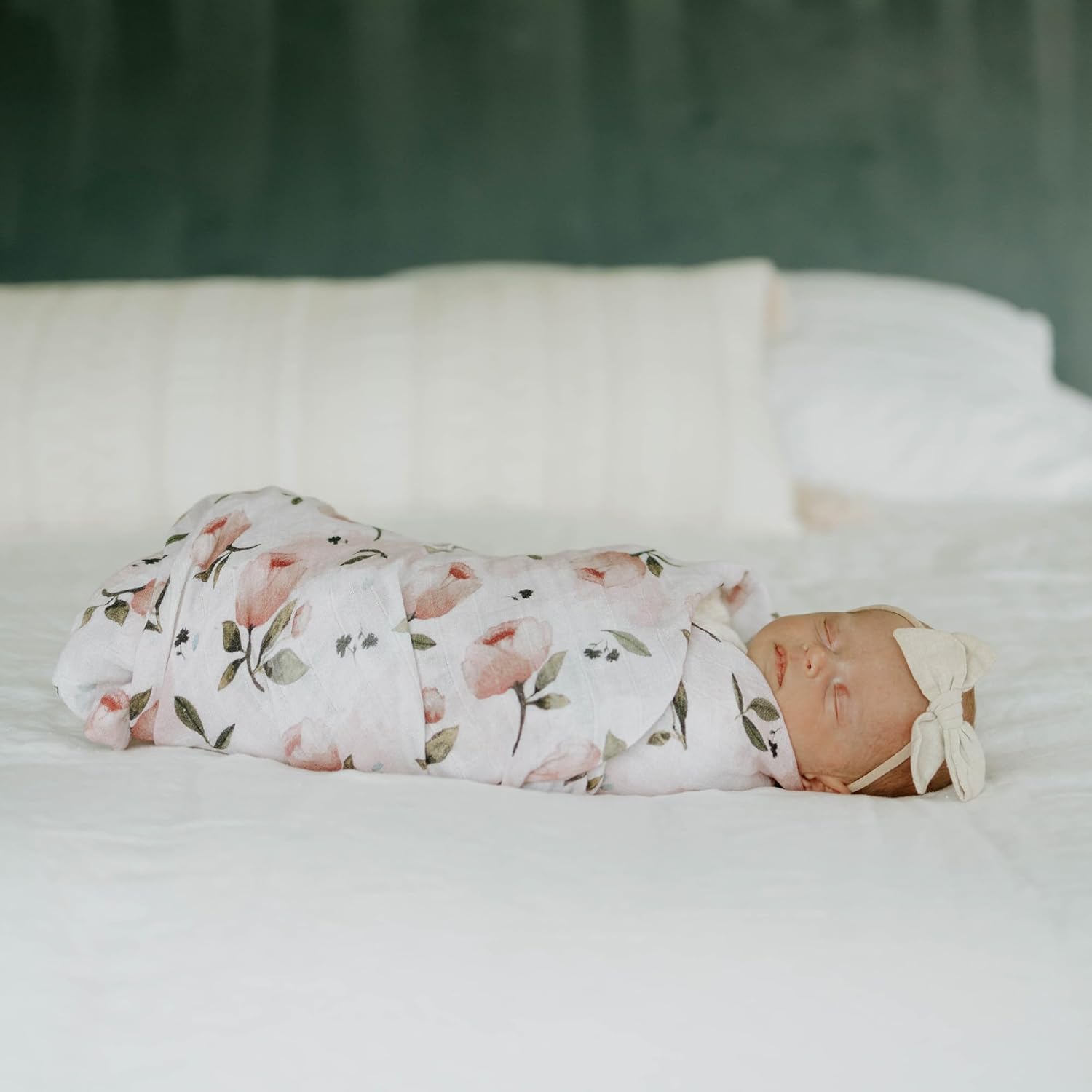 Little Unicorn Muslin Swaddle Blanket for Newborns & Infants | Soft & Breathable Fabric | Baby Blanket for Swaddling, Nursing, Shower Gifts (Watercolor Floret)