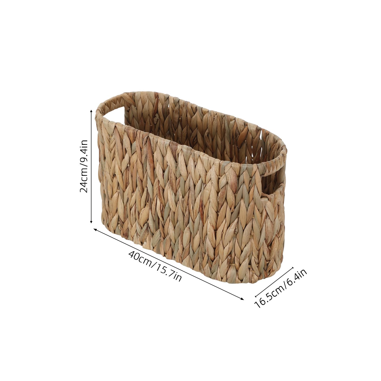 Cestino Portarotoli Carta Igienica in Rattan Maniglie | Organizer Bagno per Toilette, Intreccio Decorativo Boho, Struttura Intrecciata Elegante