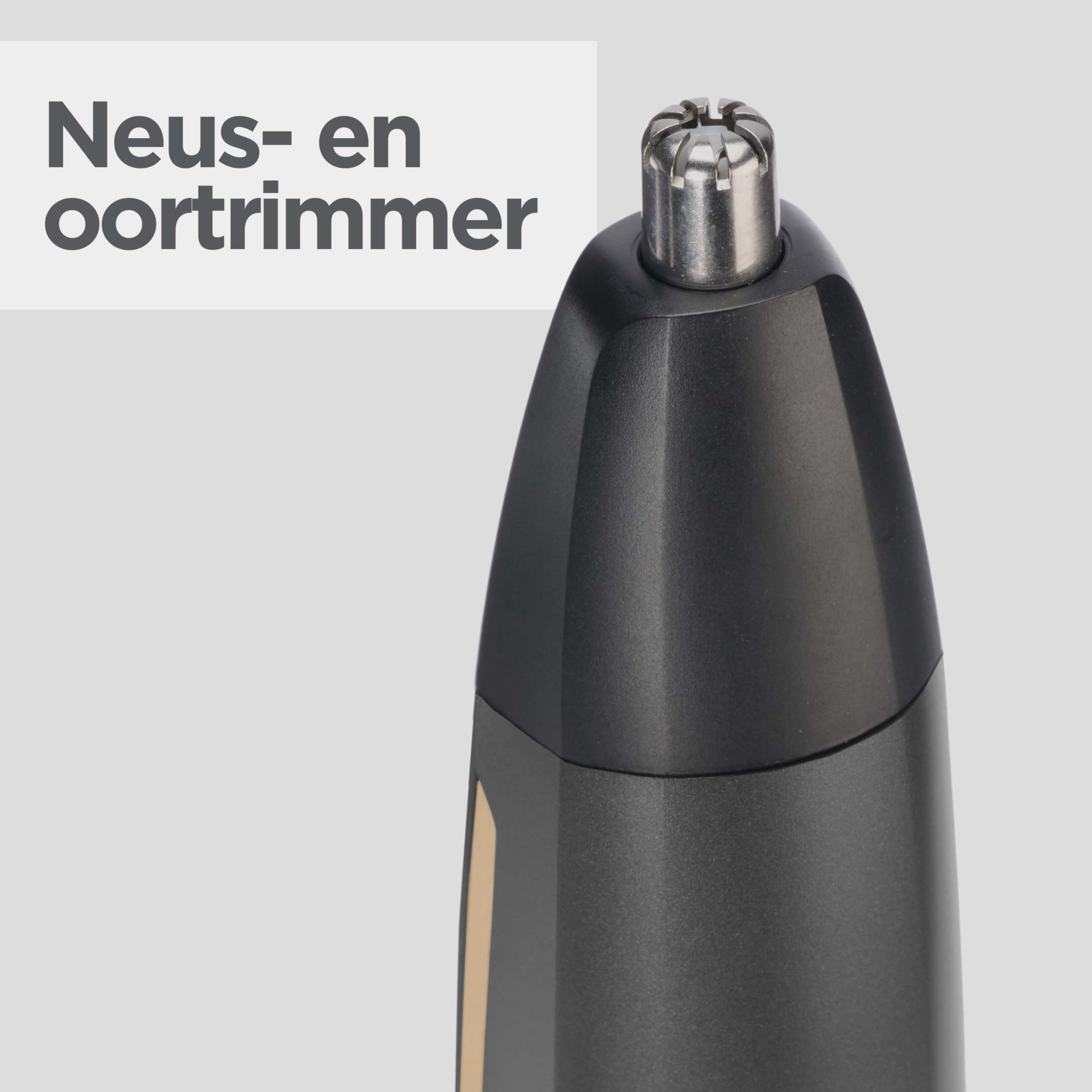 BaByliss MT987E Multi-Trimmer Graphite Precision 12 in 1, Cordless, Testina di precisione, Testina corpo, Testina barba, Testina naso/orecchie, Testina rasatura
