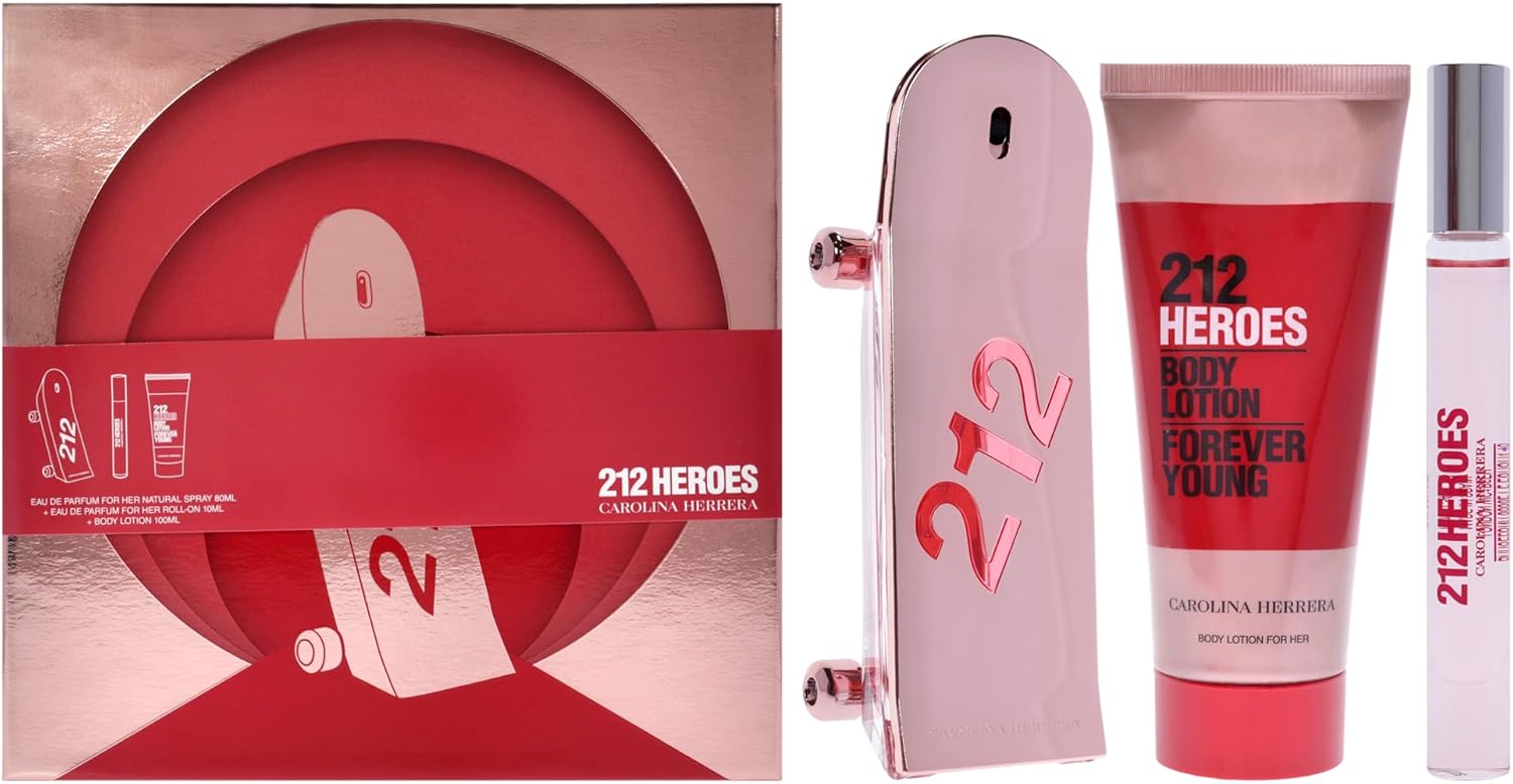 carolina herrera 212 heroes woda perfumowana 80 ml   zestaw  