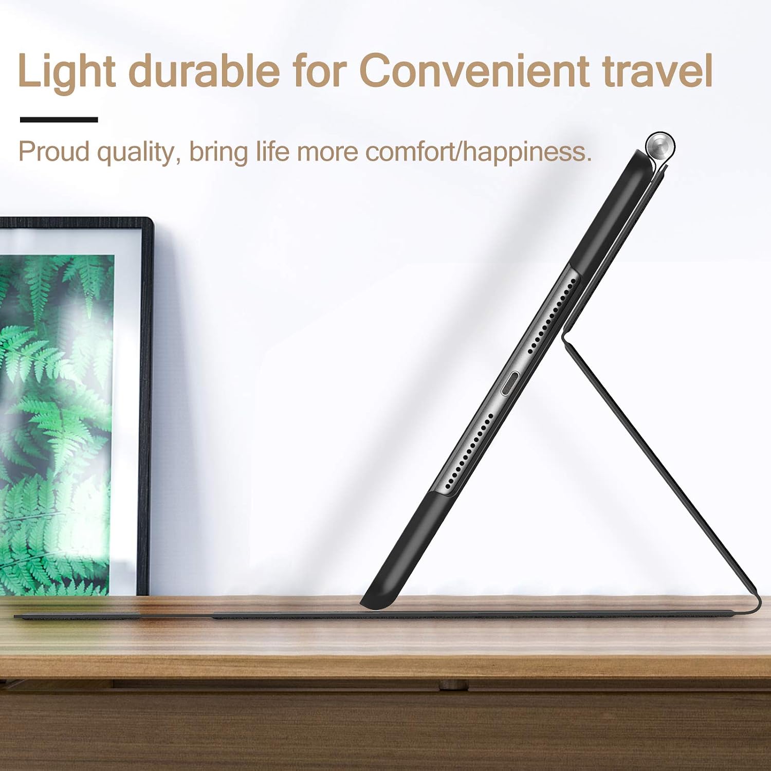 INFILAND iPad 10.2 2020 Case, iPad 10.2 2019 Case, Multiple Angle Stand Cover Compatible with iPad 7th/8th Gen 10.2 inch (Auto Wake/Sleep),Black