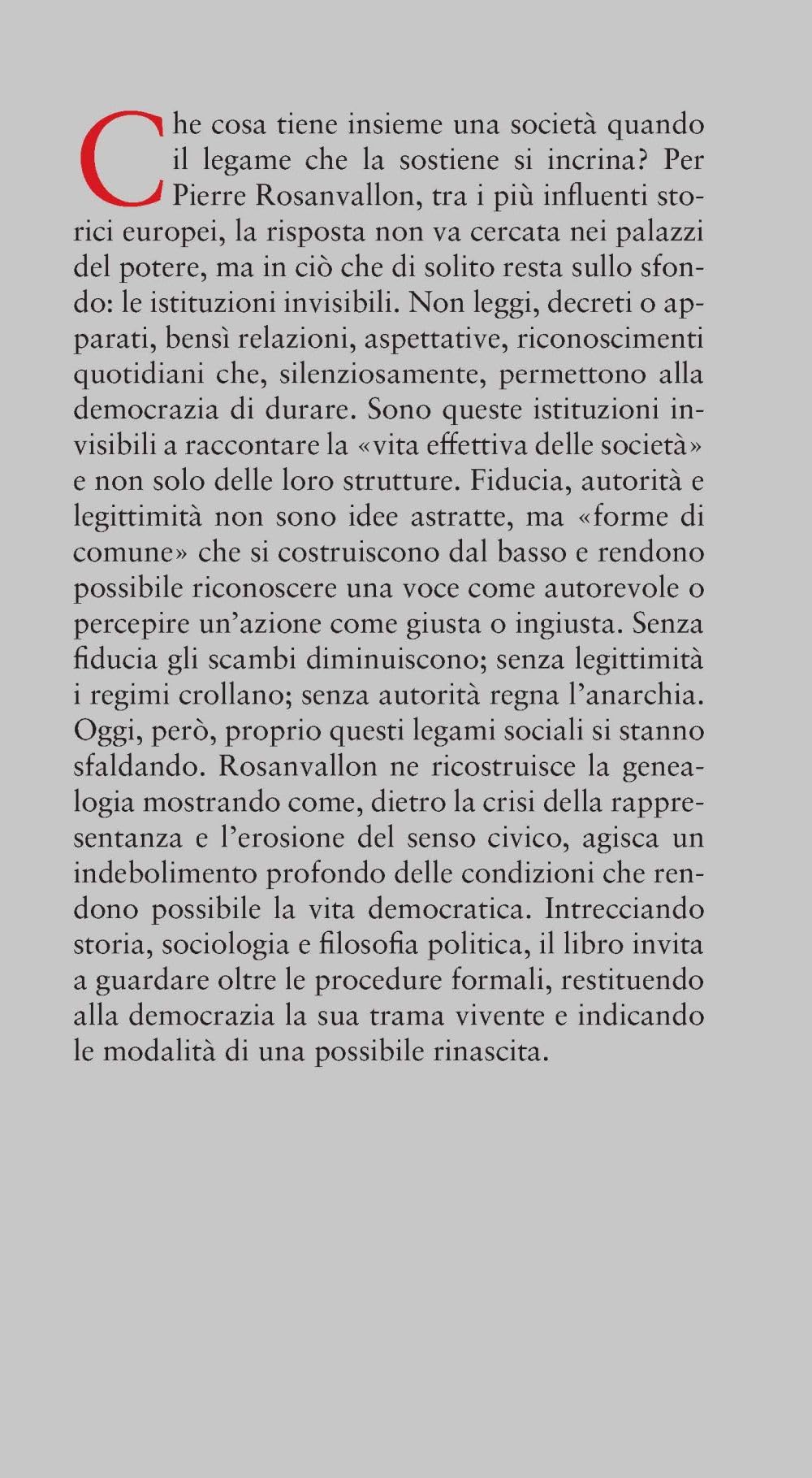Le istituzioni invisibili