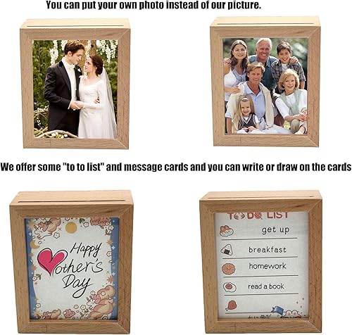 Miniatura 6 de HowlMoving Castle-Merry Go Round of Life Wind Up - Caja de música de madera maciza, mini marco de fotos, caja musical para mesa o escritorio, regalo