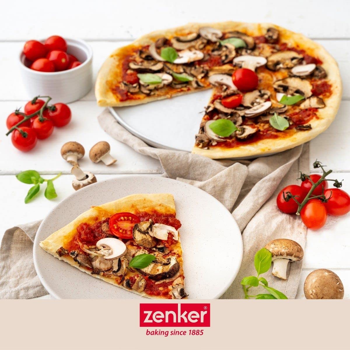 Plaque à Pizza Zyliss 36cm - Antiadhésive, Acier Carbone, Lave-Vaisselle