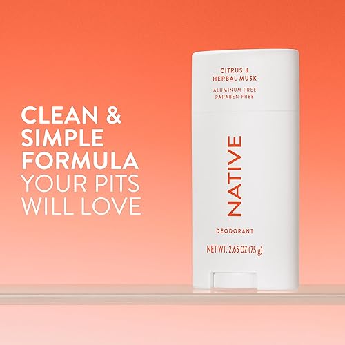 Miniatura 2 de Native Desodorante Desodorante natural para hombres, sin aluminio con bicarbonato de sodio, probióticos, aceite de coco y manteca de karité