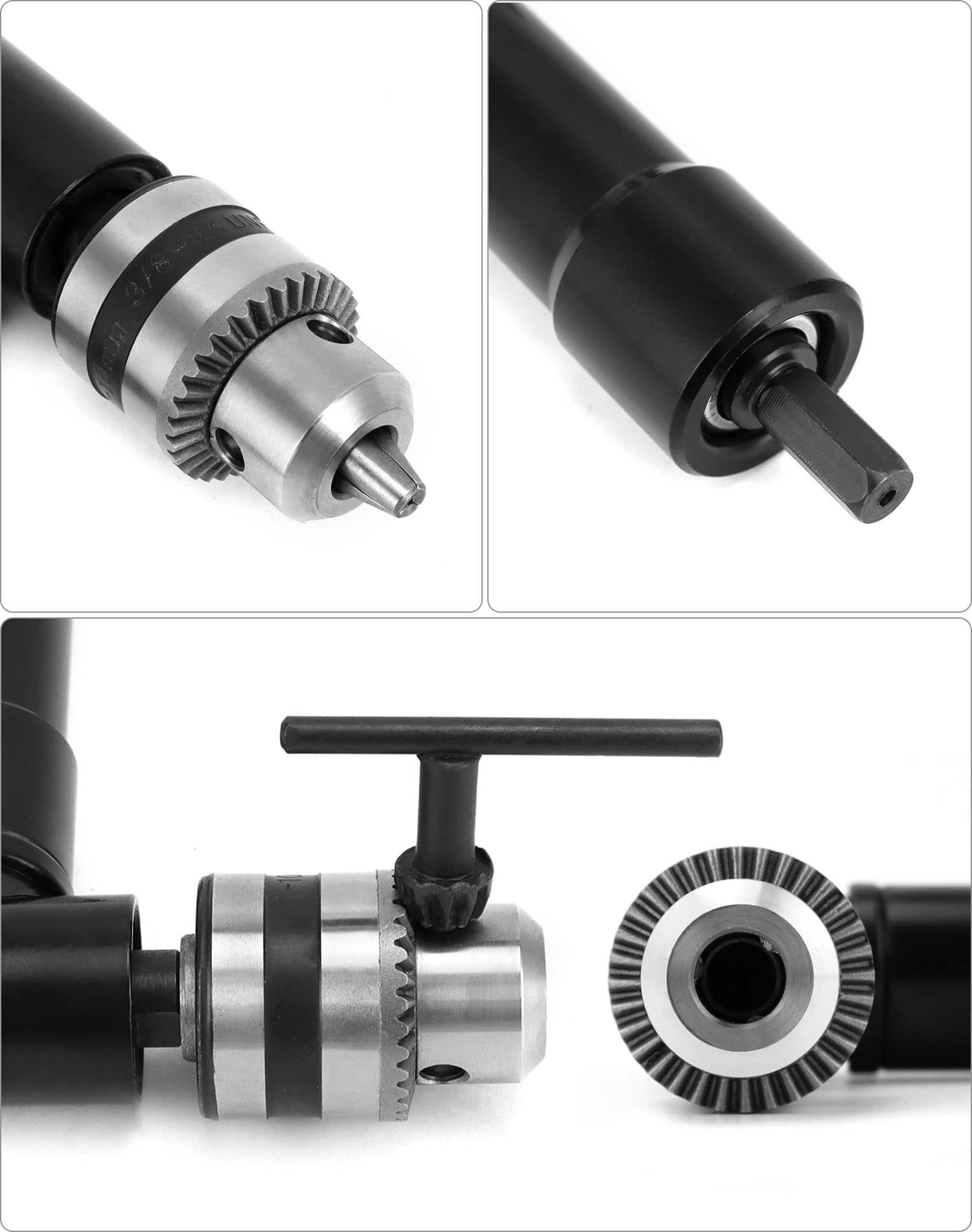QWORK 90 Degree Right Angle Drill Attachment Adapter with 8mm Hex Compatibility for Power and Hand Drills — Amazon image 5