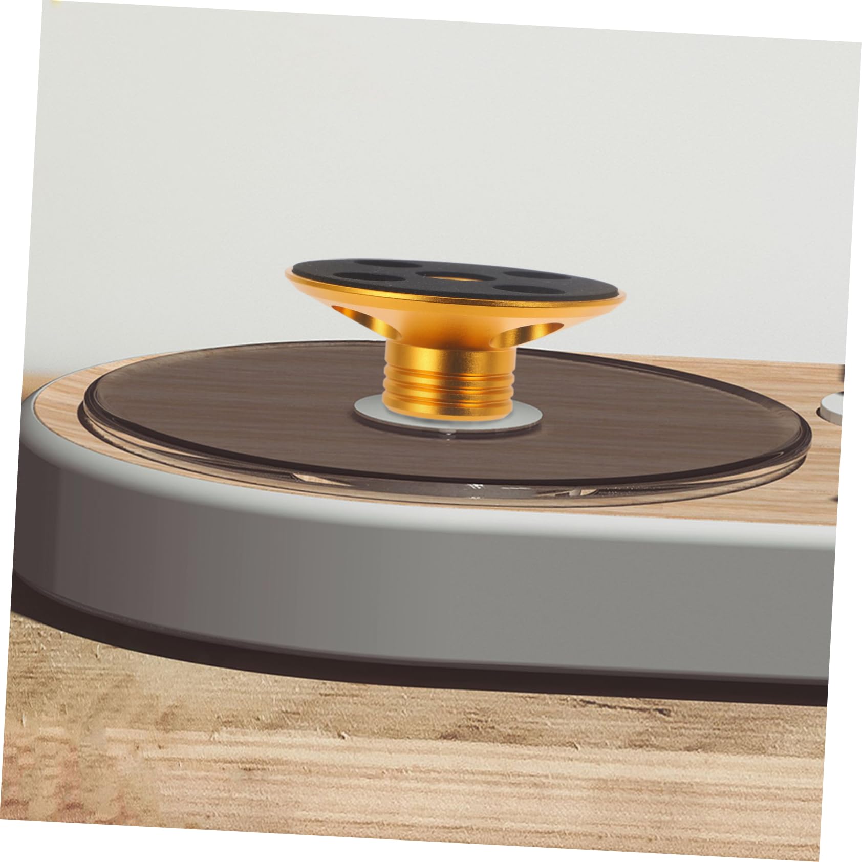 VILLCASE Estabilizador de Peso Récord Tocadiscos de Vinilo Aleación de Aluminio Reduce Vibraciones de Audio Instalación Elegante