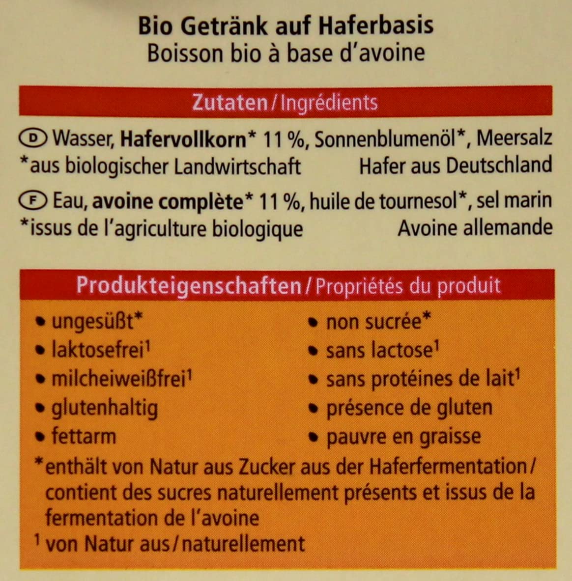 Alnatura Bio Hafer-Drink ungesüßt, 8er Pack (8 x 1 l)