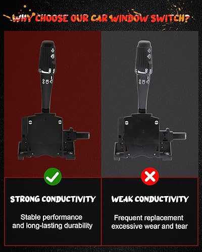 Miniatura 6 de cciyu Interruptor combinado 4443943 Interruptor de señal de giro compatible con 1991-2000 para Dodge Dakota, 1994-2001 para Dodge Ram 1500,