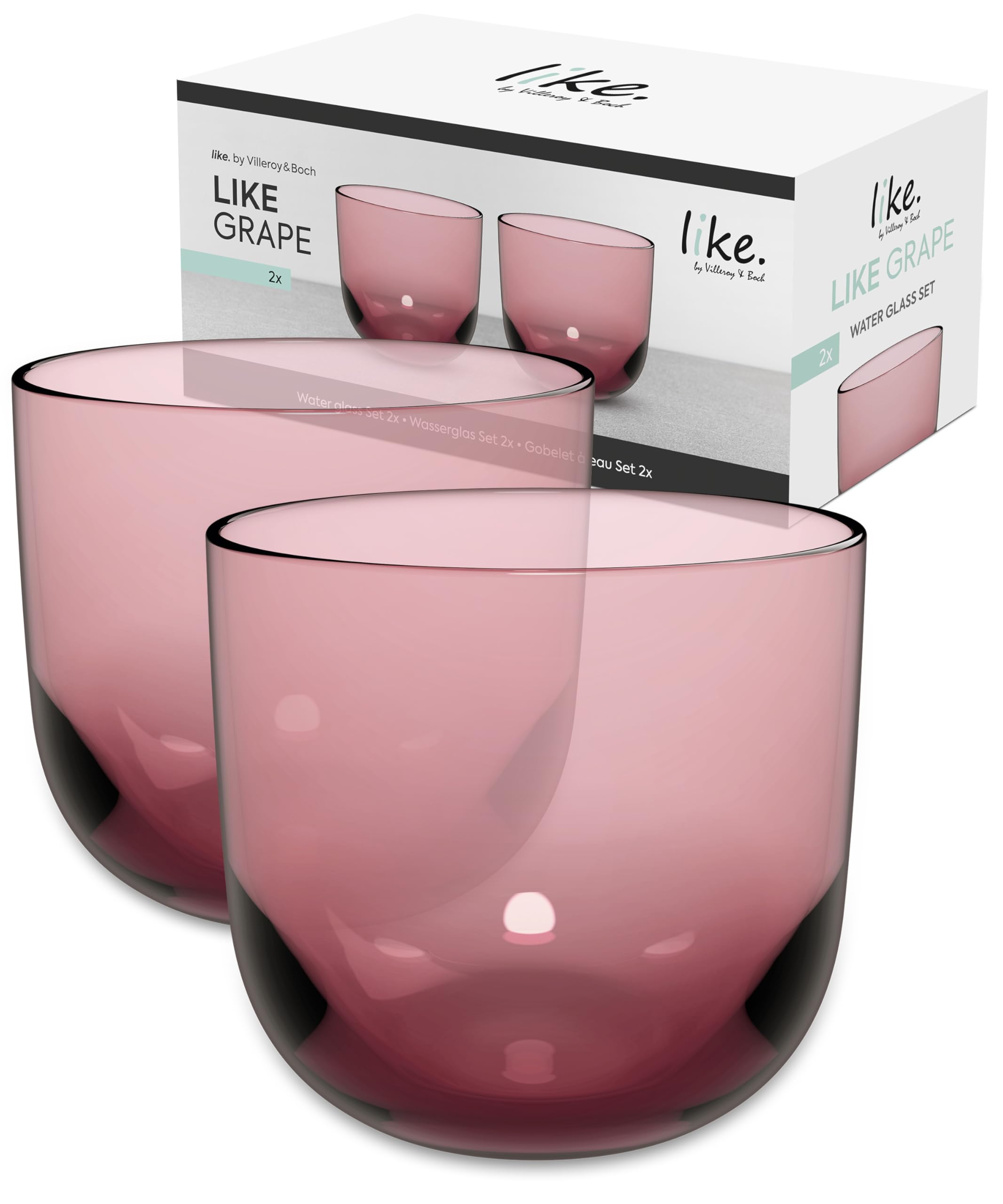 Villeroy & Boch Glass Water Tumblers - Like Grape - 2pack