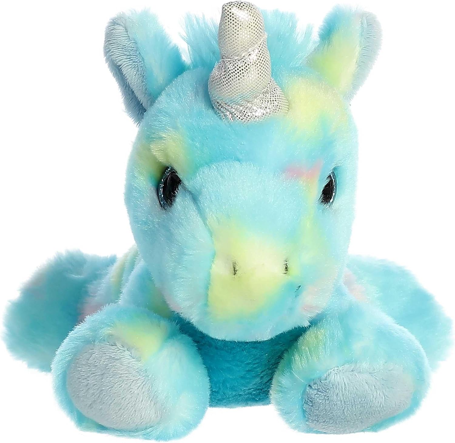 Aurora® Vibrant Bright Fancies™ Blueberryripple Unicorn™ Stuffed Animal - Eye-Catching Fun - Delightful Cuddles - Blue 8 Inches