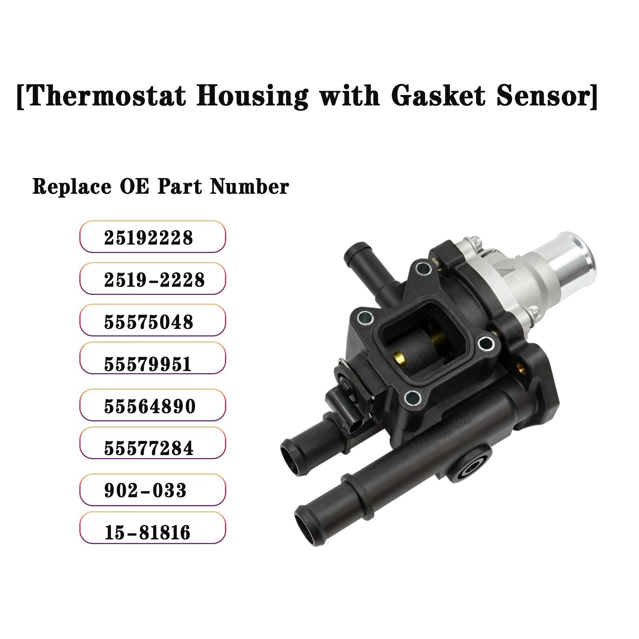 GM 25192228 Replacement AMCC Thermostat Housing With Gasket