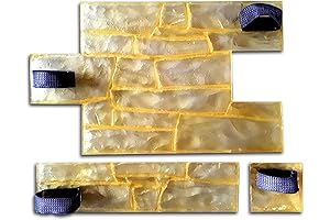 19,69Inx11,81Inx 0,39In CONCRETE STAMP PATTERNS Generic Set of Polyurethane Mat Stamps GRANITE...