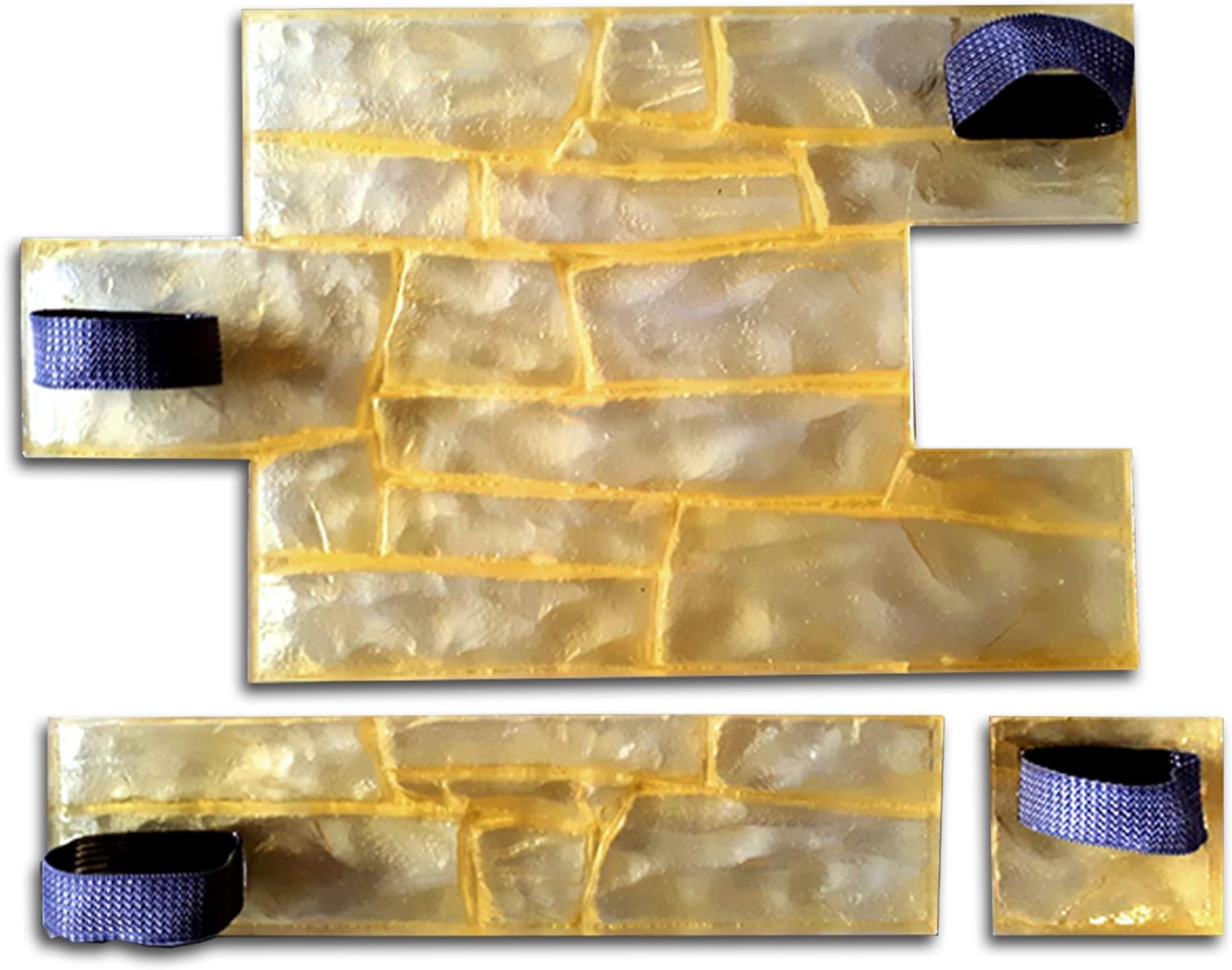 Set of Polyurethane Mat Stamps GRANITE CHIPPED | Concrete Cement Stamping Pattern Imprint Decorative Texture Mold Tool Texturing