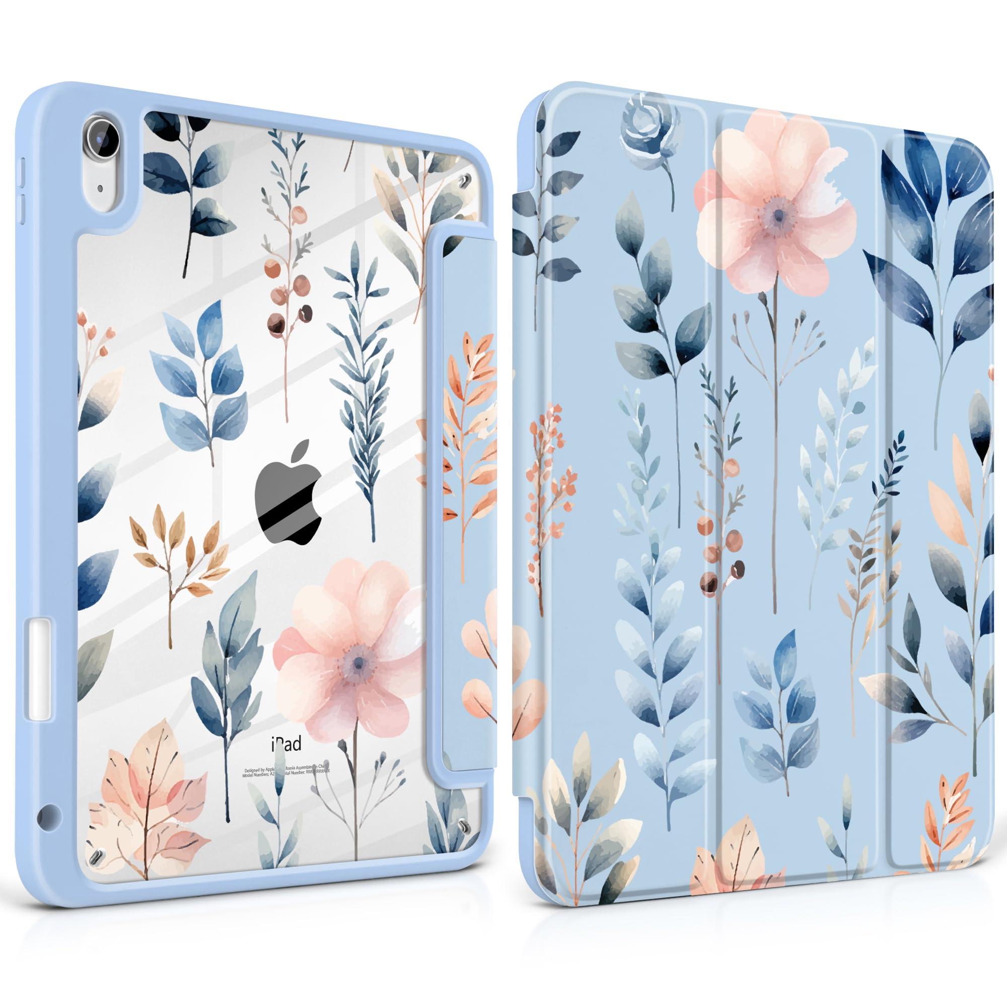 Protection iPad Air 13 2025 M3 légère transparente avec porte-crayon intégrée - 8