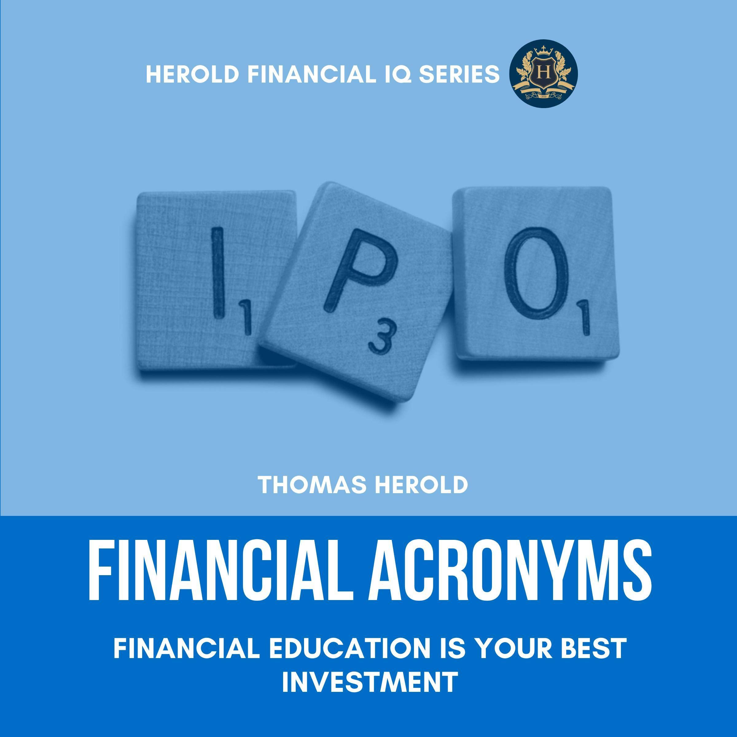 Cover art for Financial Acronyms: Financial Education Is Your Best Investment