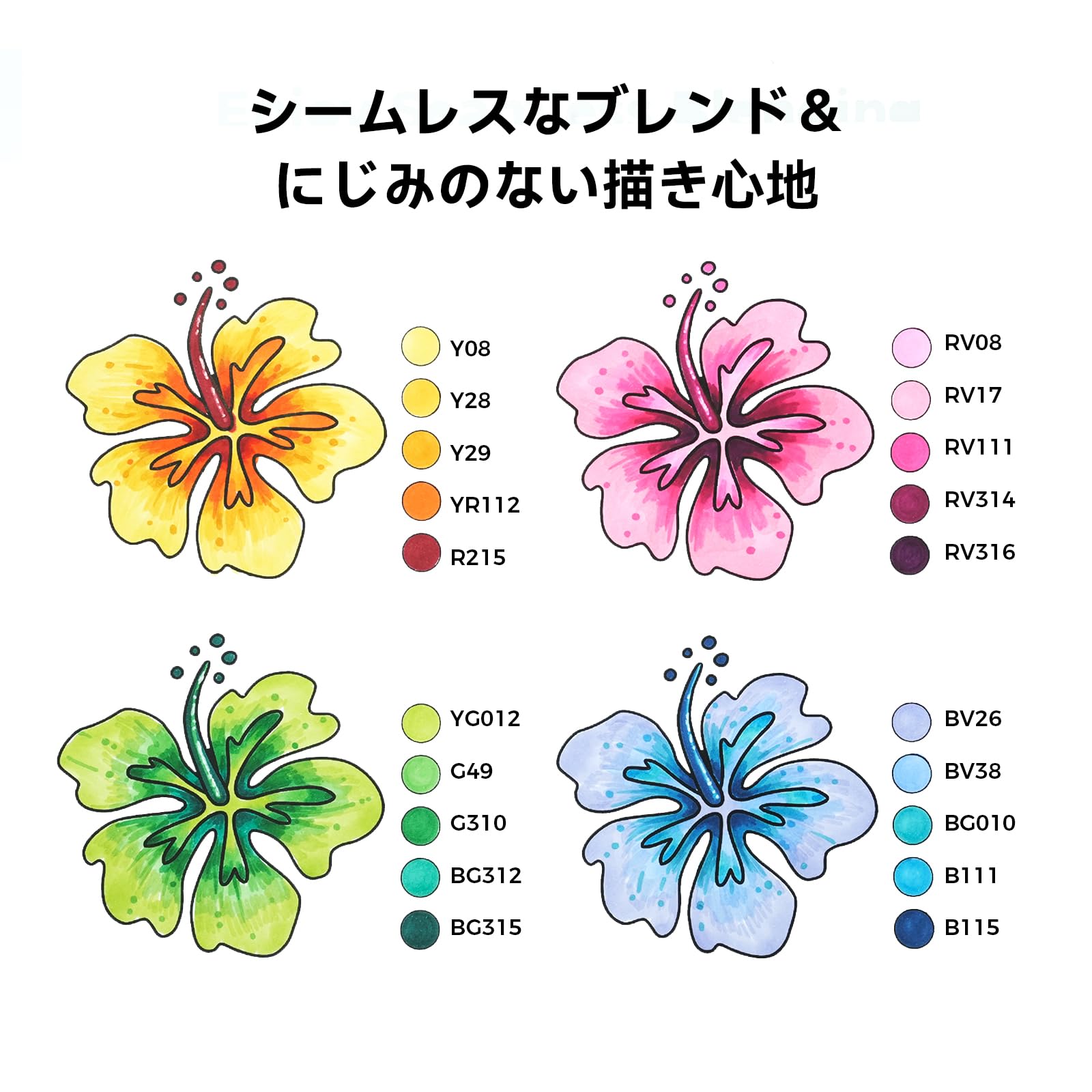 Amazon | Ohuhu マーカーペン 80色81本 太細両端 イラストマーカー