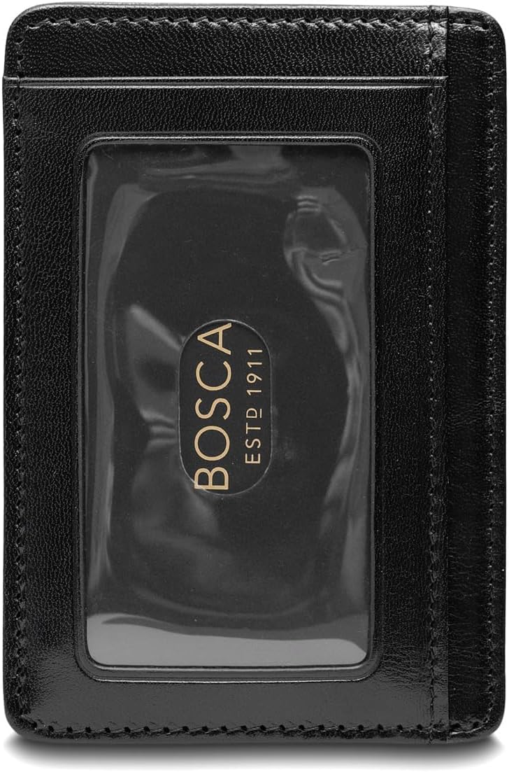 Bosca Unisex Old Leather - Airtag Seven-Pocket ID Card Case