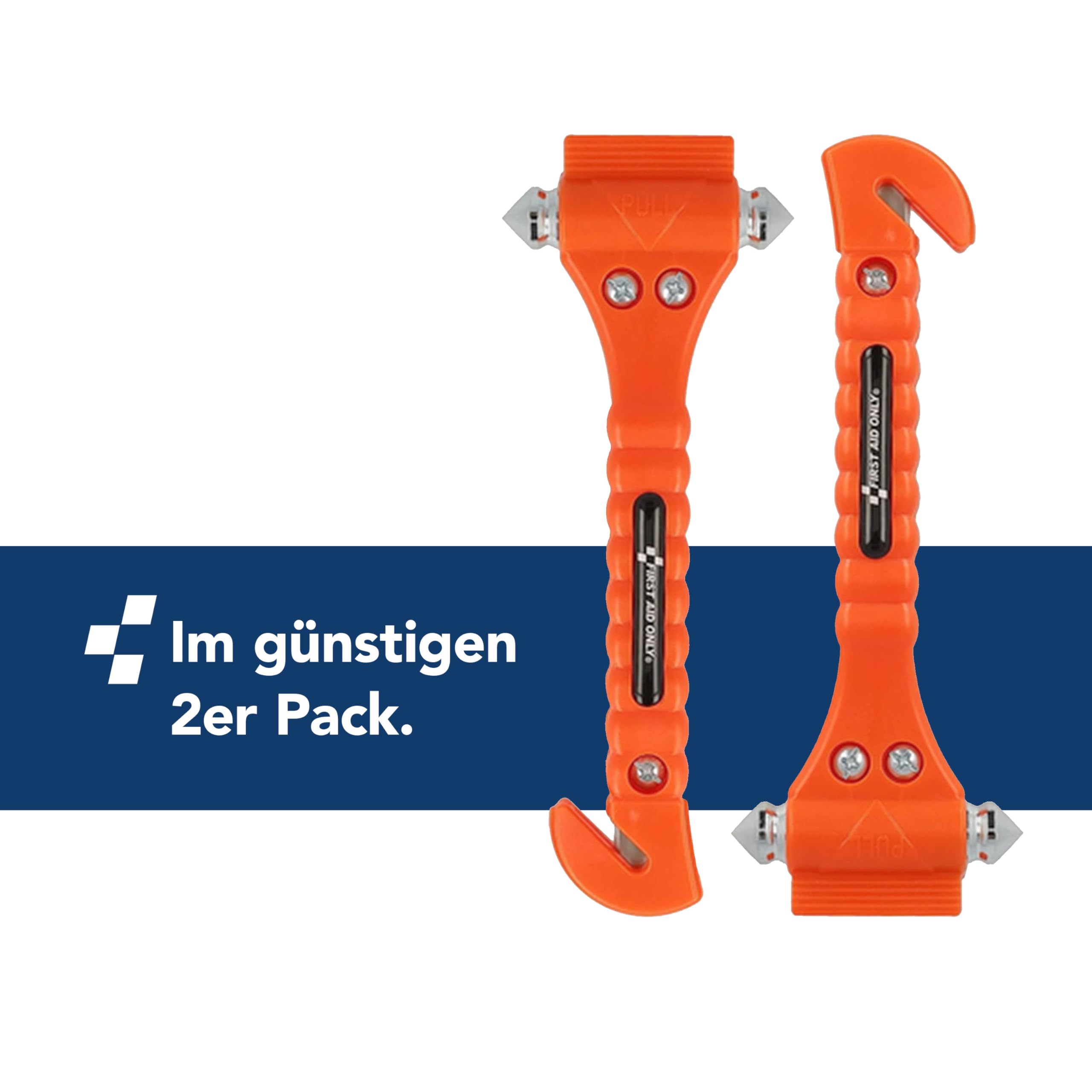 Młotek ratunkowy 2w1 First Aid Only - 2 sztuki wraz z mocowaniem