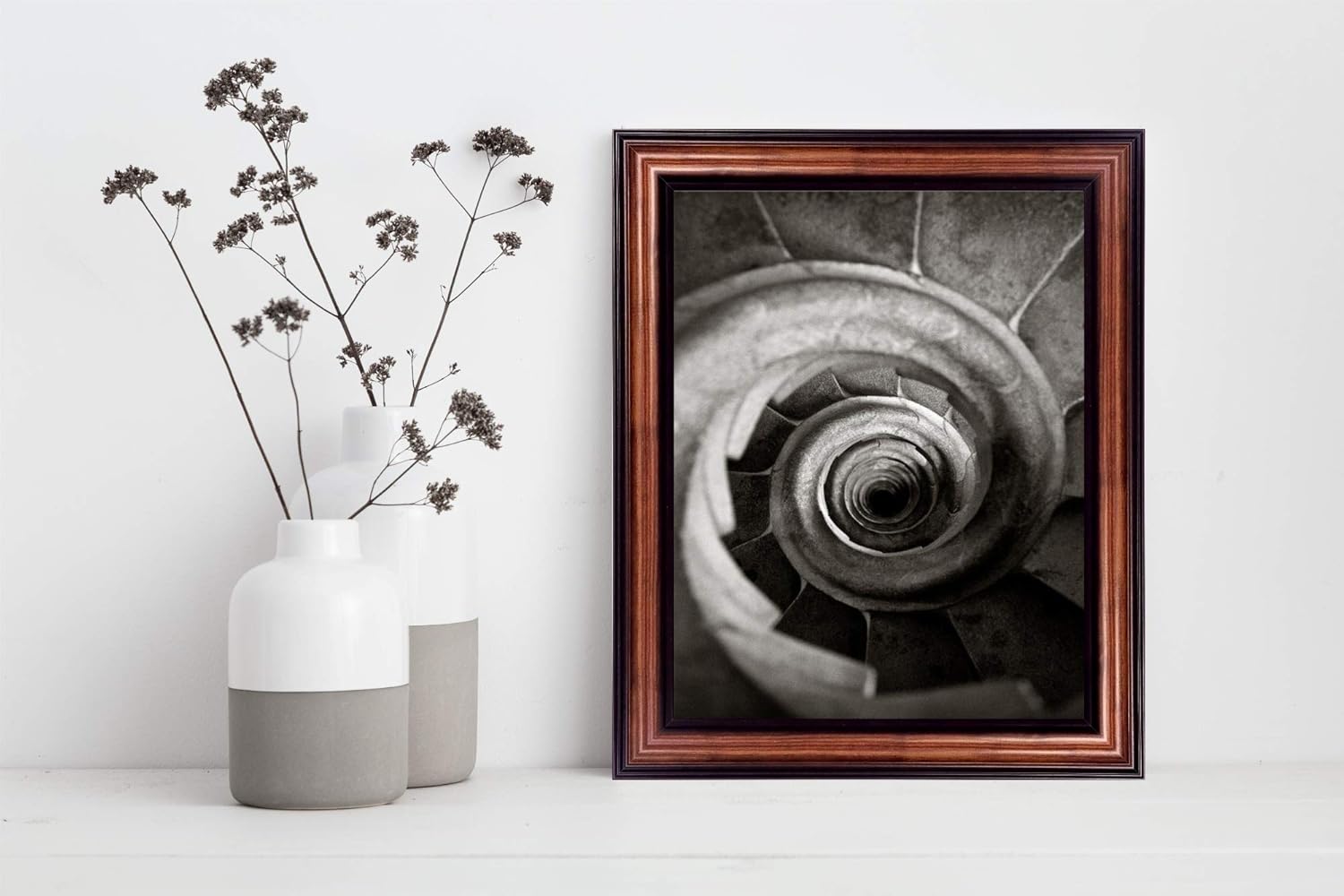 Perfect Cases Dark Brown Wood Picture Frame | 5x7 Real Wood Frame | Americana Walnut 2 1/2"