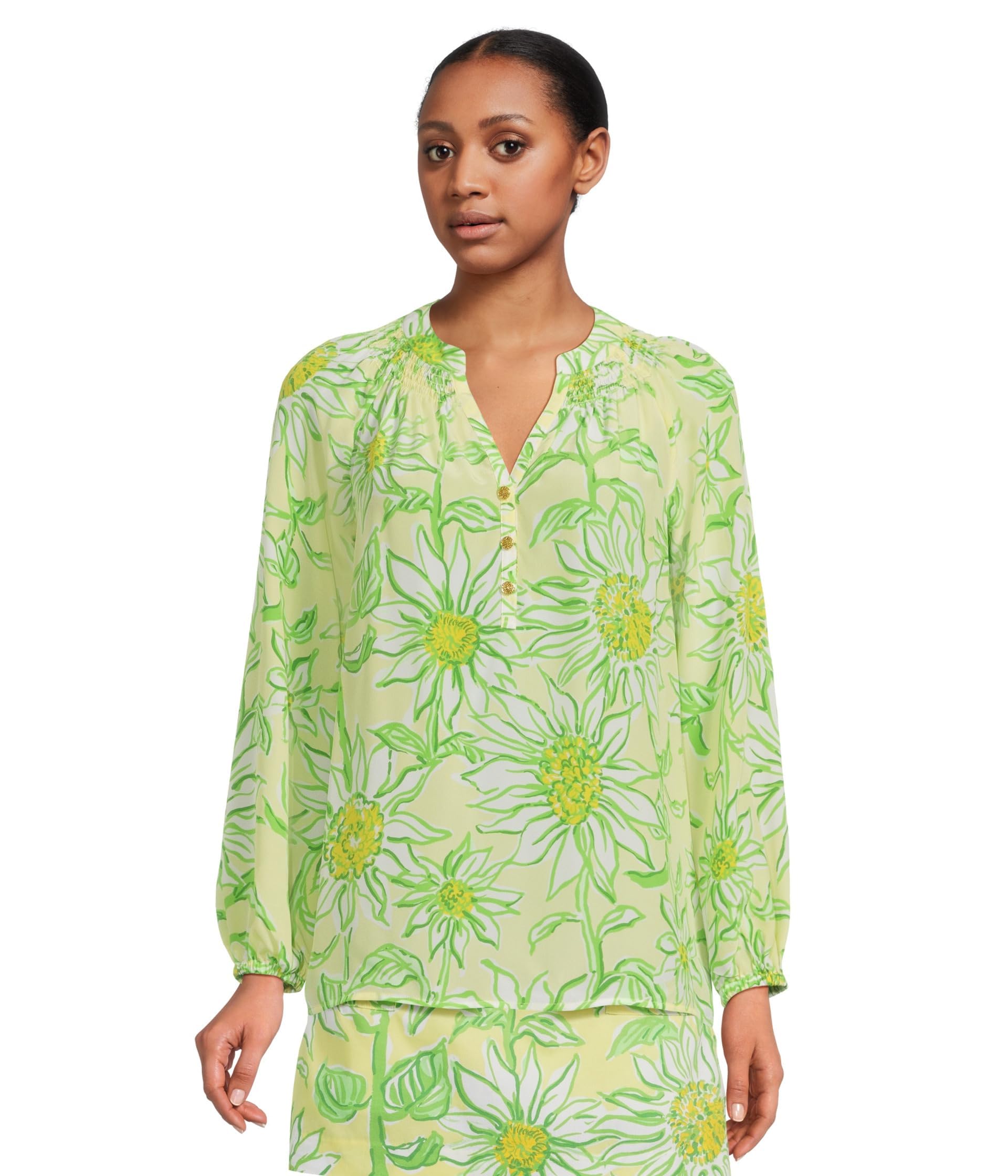 Amazon | Lilly Pulitzer レディース エルサトップ, Limoncelo