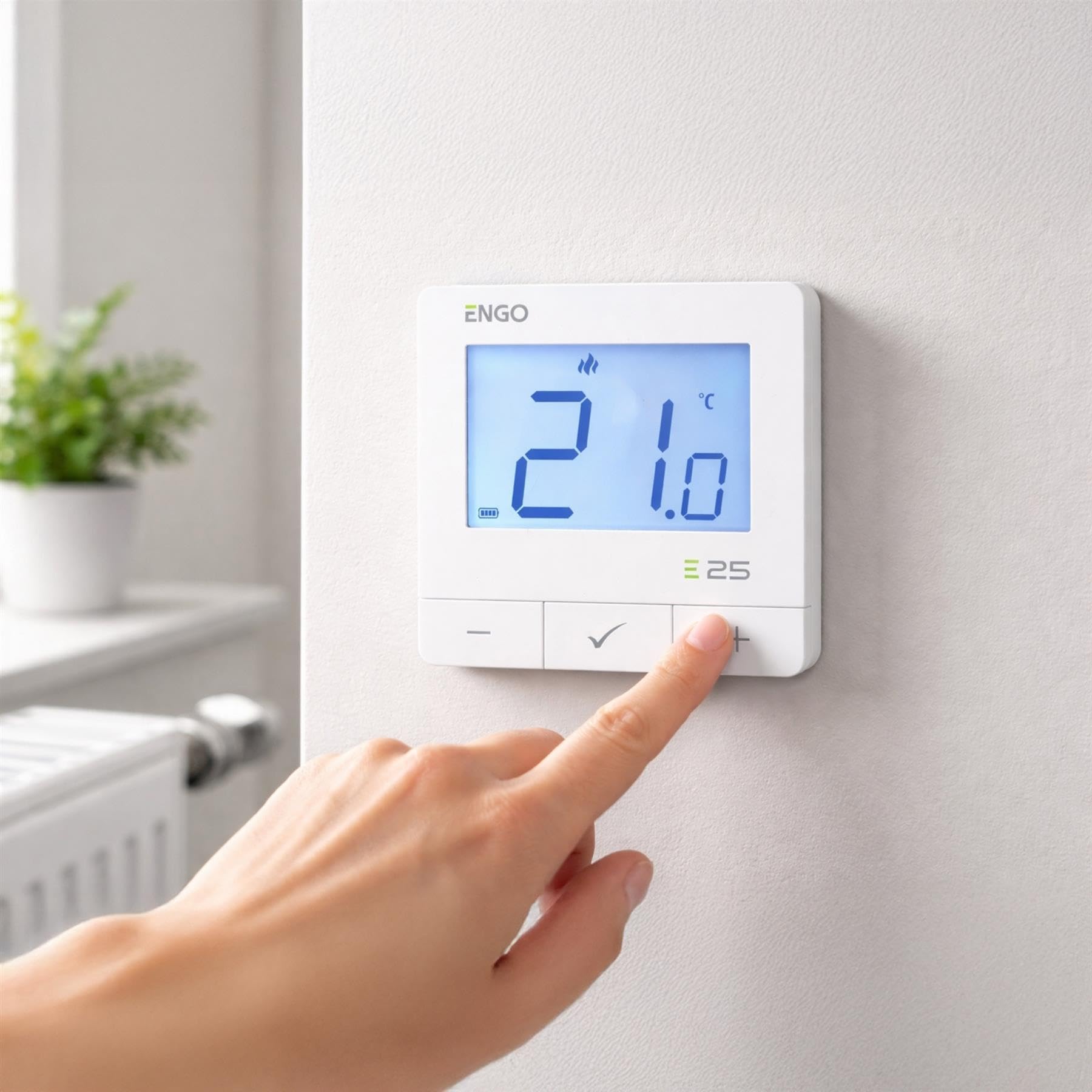 ENGO E25 zestaw startowy inteligentny termostat Zigbee bezprzewodowy termostat pokojowy z inteligentnym zaworem grzejnika i bramą, sterowany aplikacją system grzewczy do grzejników, inteligentne