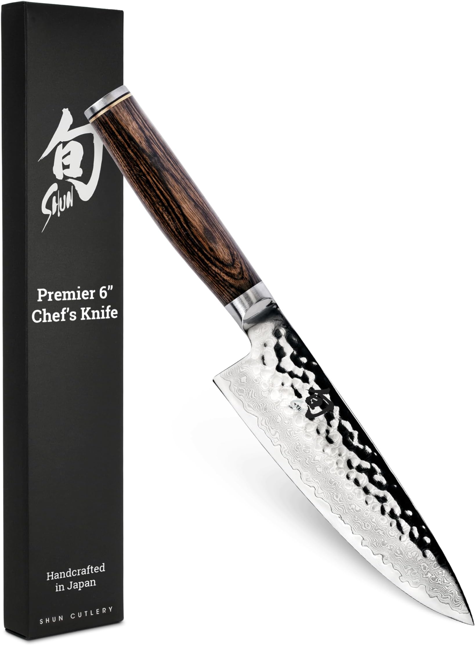 Shun Premier Chef Knife, 6 Inch; Nimble, Lightweight Performance And Control, Use For Slicing, Dicing & Chopping, Handcrafted In Japan