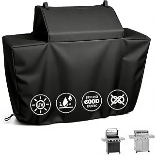 Abdeckhaube für Rösle Videro G4, G4-S Gasgrill, Grillabdeckung Wetterfeste Zubehör für Rösle BBQ-Station Videro G4 Grill, mit Reißverschluss 600D, Schwarz