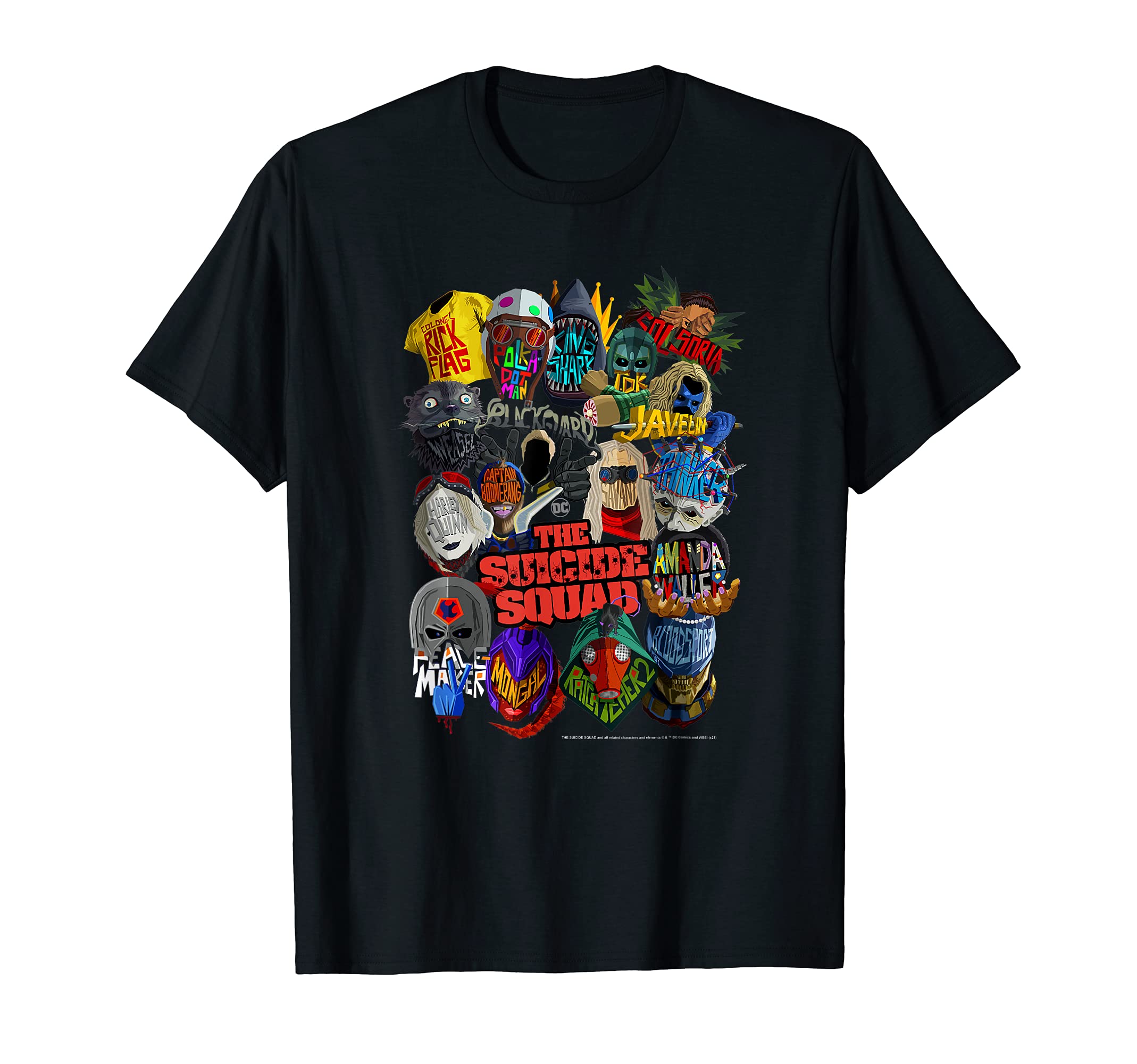 Suicide SquadThe Suicide Squad The Whole Squad Poster T-ShirtOEKO-TEX STANDARD 100
