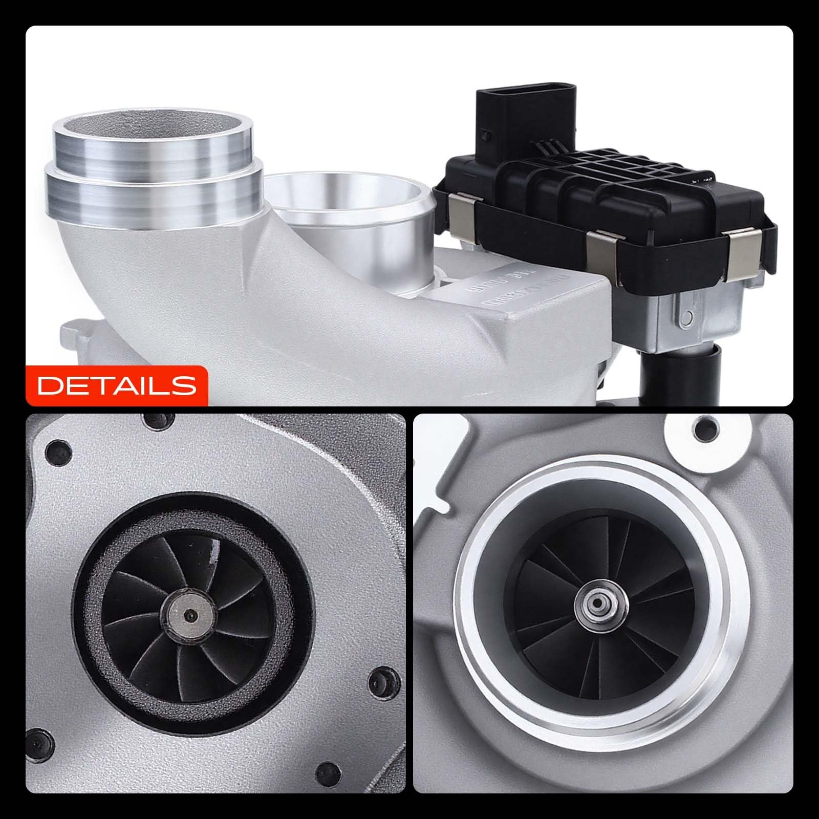 A-Premium Kit turbocompressore completo con guarnizione compatibile con Chrysler 300C CRD & Jeep Grand Cherokee (WH) & Mercedes Benz C320, E320, E280, GL320, ML280, ML320, R320, R280, Viano, Vito