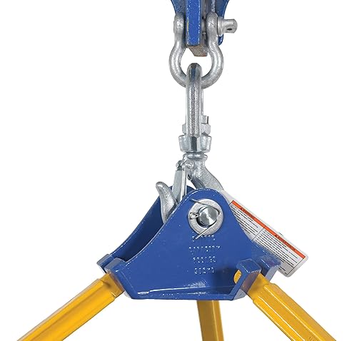 Miniatura 5 de Vestil HOOK-S-4 Gancho giratorio de acero con grillete de 4,000 libras. Capacidad Plata