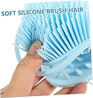 Vista 7 de Dual Sided Silicone Bath Brush for Boy Girl with Sensory Training Soft Bristles Durable Body Massaging Scrubber Gentle Exfoliating Wash Brush for