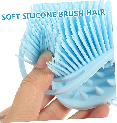 Miniatura 7 de Dual Sided Silicone Bath Brush for Boy Girl with Sensory Training Soft Bristles Durable Body Massaging Scrubber Gentle Exfoliating Wash Brush for
