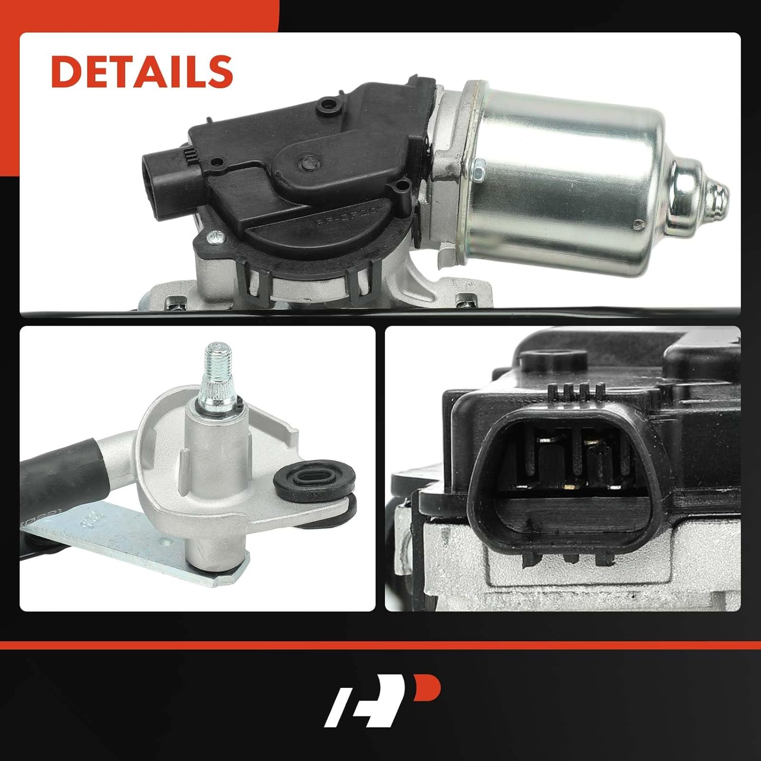 A-Premium Front Windshield Wiper Motor and Linkage Assembly Compatible with Hyundai Santa Fe 2009 2010 2011 2012