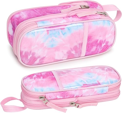 Miniatura 17 de Estuche para lápices Bagseri para niños - Bonito estuche para lápices para niños, estuche organizador de lápices de gran capacidad para estudiantes