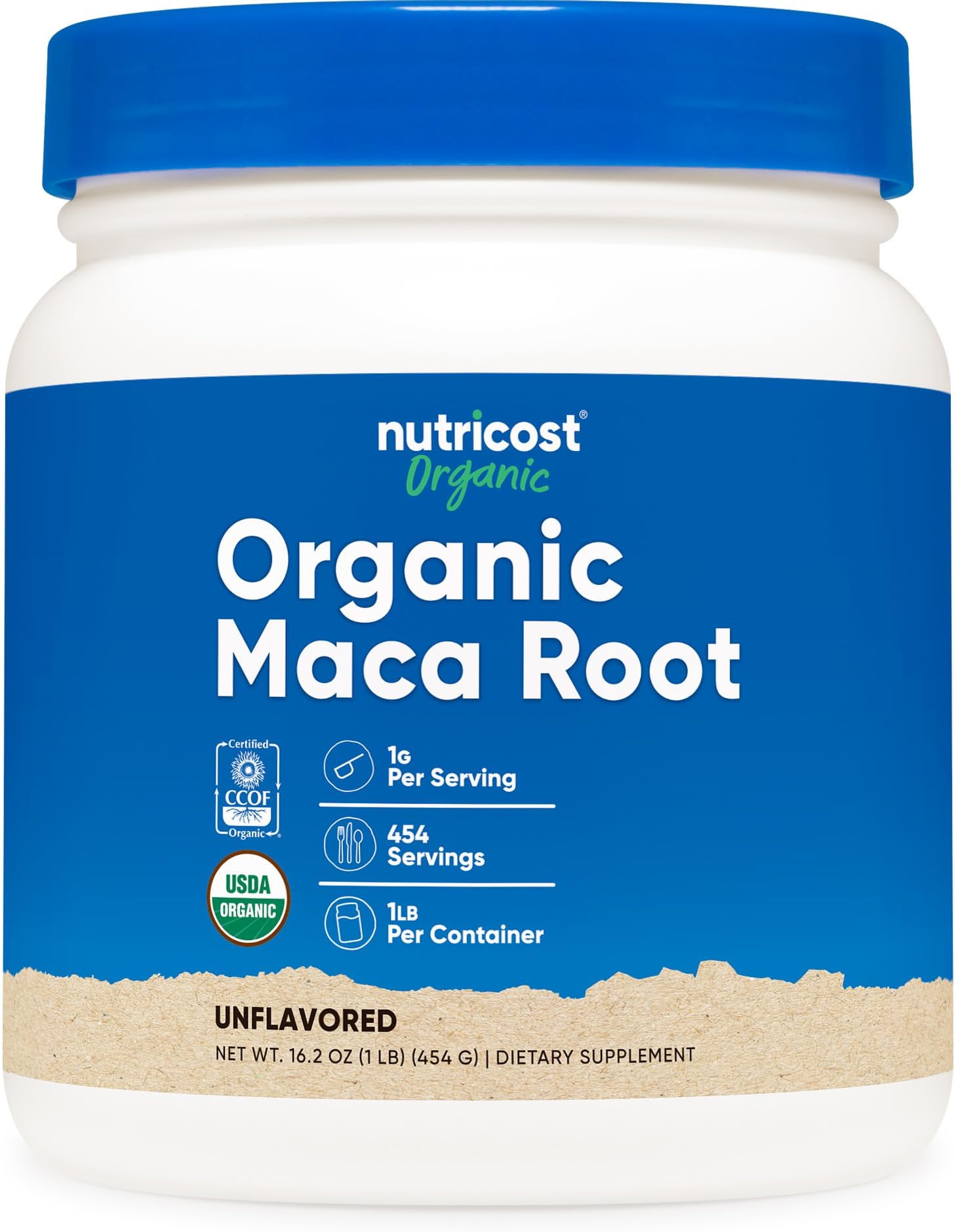 Nutricost Pure Maca Root Powder 1 Bottle (500G)