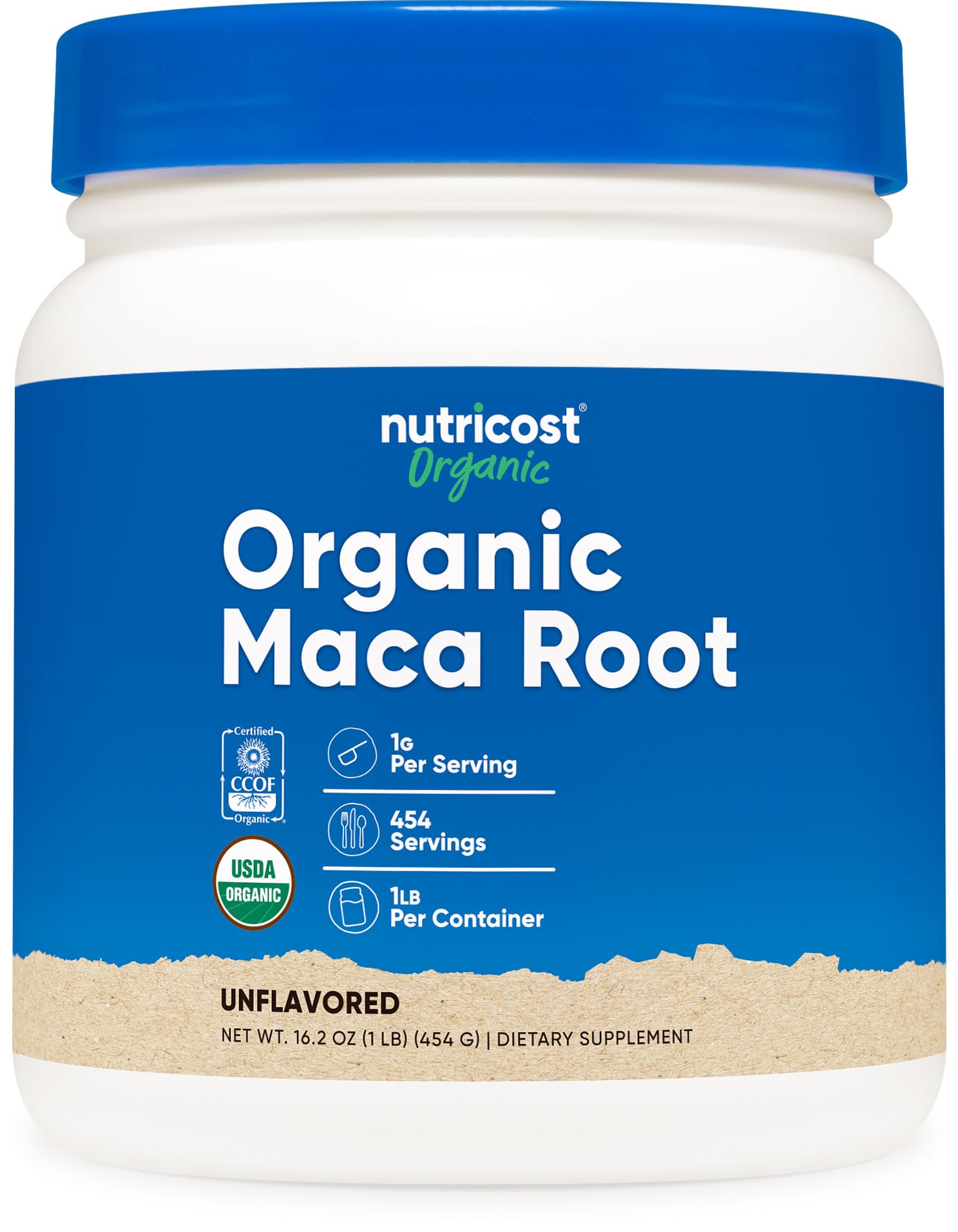 Nutricost Pure Maca Root Powder 1 Bottle (500G)