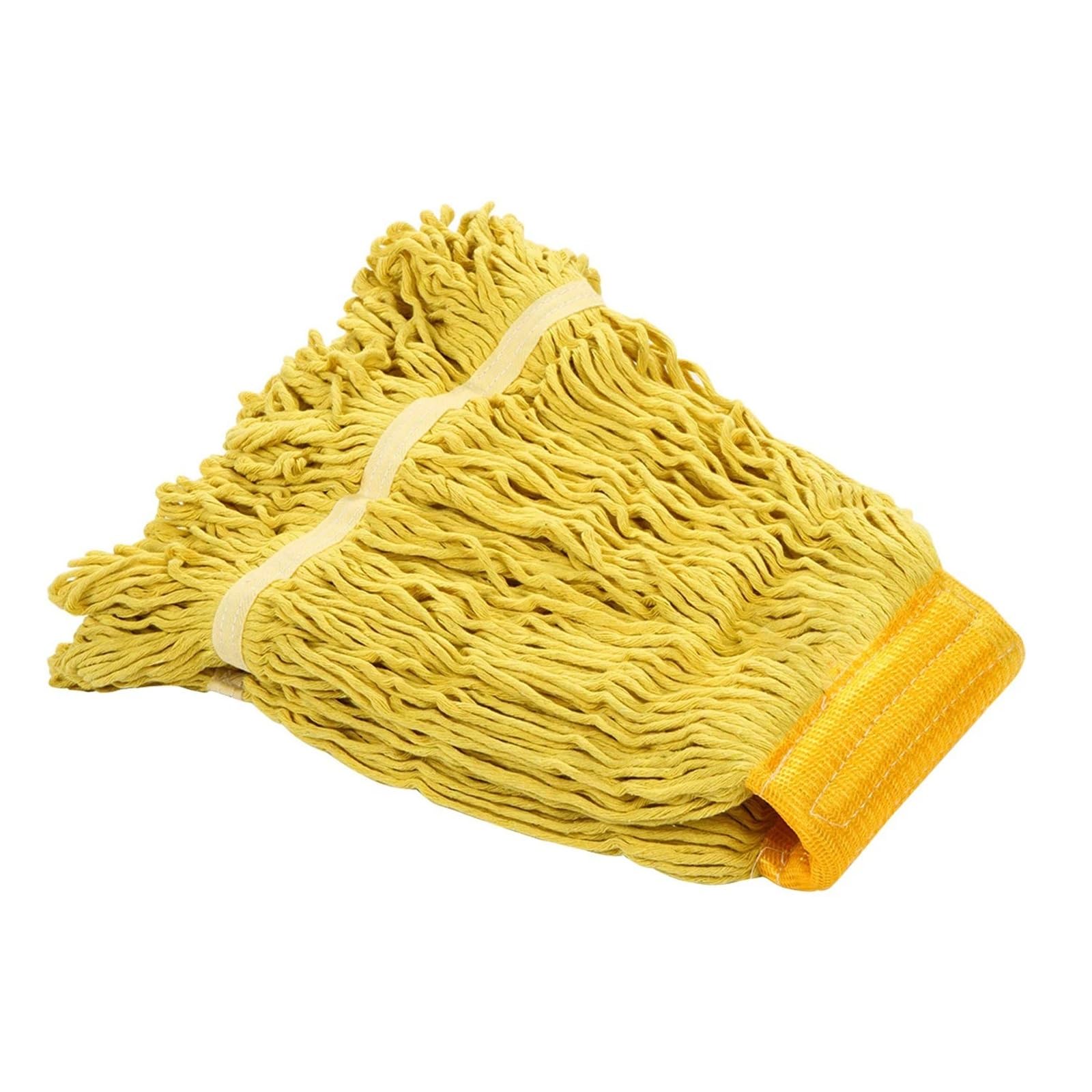 Cabezal De Fregona De Hilo Resistente, Repuesto De Cabezal De Fregona De Algodón Industrial Comercial, 1 Unidad(Yellow)