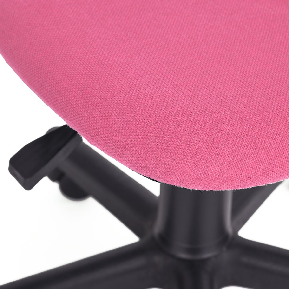 FurnitureR, sedia da bambini a schienale basso regolabile, elegante sedile da ufficio, computer, scrivania, studio, sedia girevole senza braccioli Pink