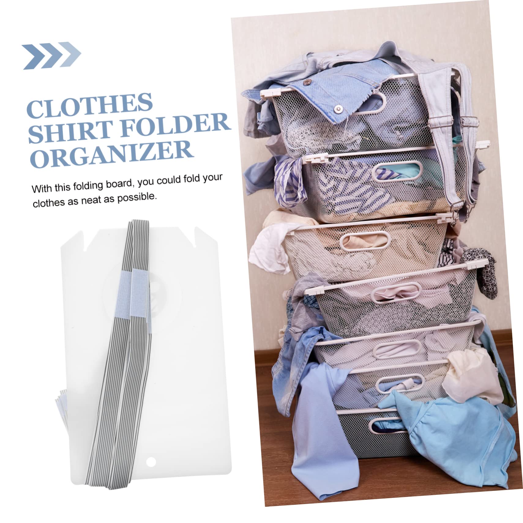 Zerodeko Clothes Shirt Folder Organizer 10pcs Rolling Board T-Shirt Folder and Girls and Adults Space-Saving